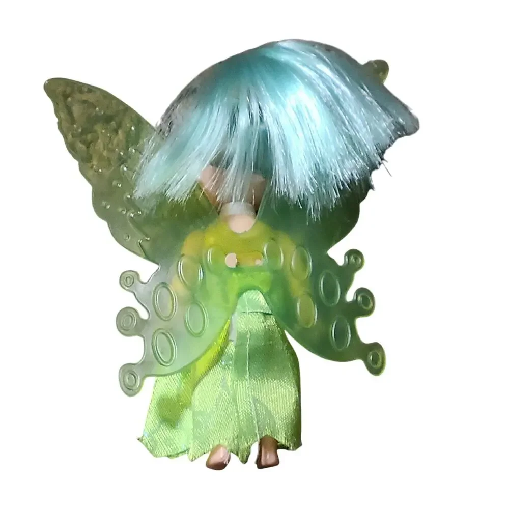 Beautiful Green Dress Wings Fairy Pixie Doll